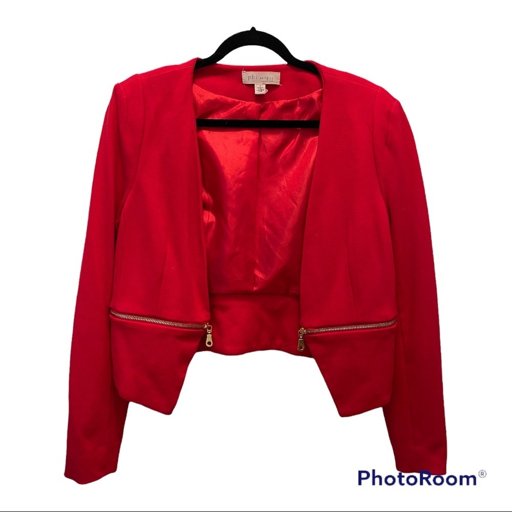 Philosophy | Cropped Jacket with Accent Zippers